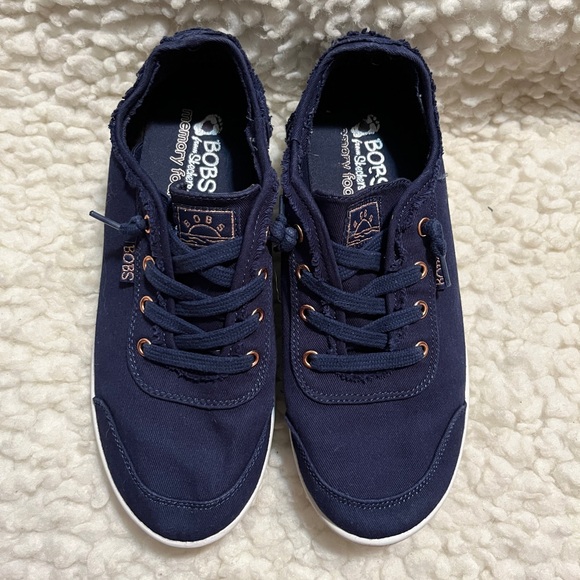 BOBS from Skechers Navy Blue Slip-On Sneakers, size 7.5 - Picture 1 of 7